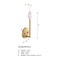 Designers Fountain Star Dust 5.25 in. 1-Light Brushed Gold Wall Sconce Light with Natural Marble Accent for Bathrooms D304C-WS-BG - alternate 7